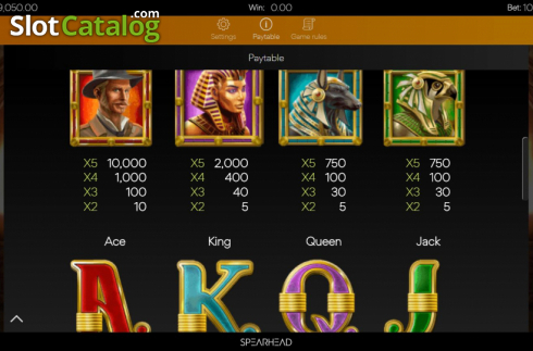 Скрин9. Book of Gates (Spearhead Studios) слот