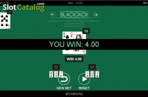 Скрин3. Blackjack (Spearhead Studios) слот