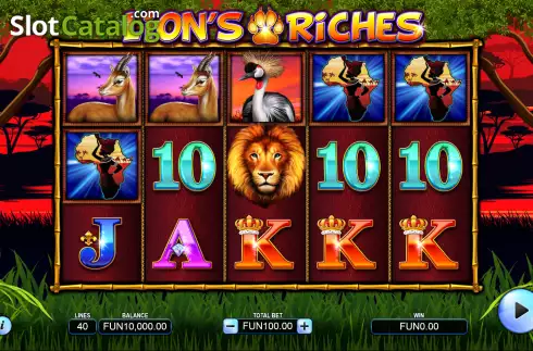 Скрин2. Lion's Riches слот