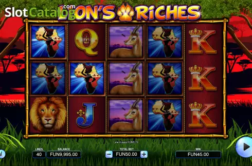 Скрин3. Lion's Riches слот