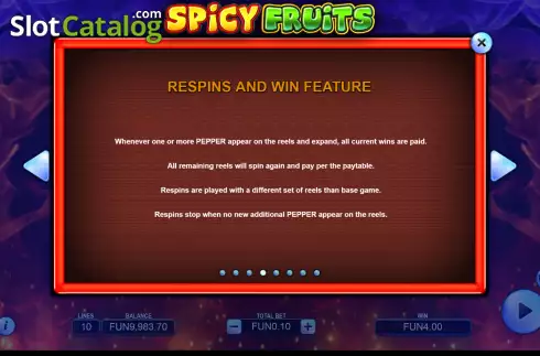 Скрин6. Spicy Fruits слот