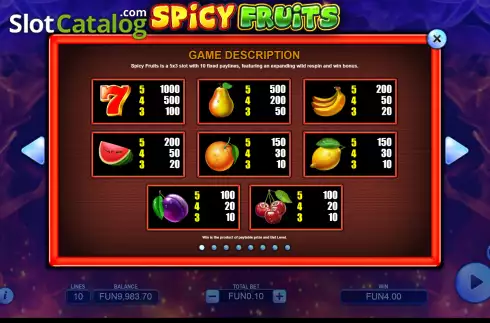 Скрин7. Spicy Fruits слот