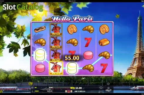 Скрин8. Hello Paris (Spearhead Studios) слот
