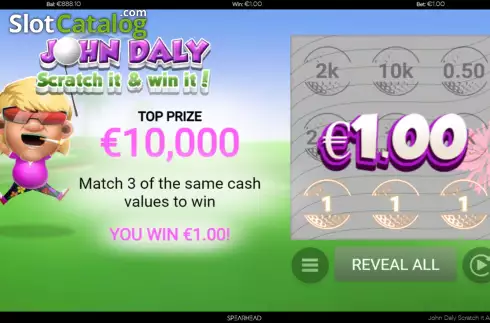 Скрин6. John Daly Scratch It and Win It! слот