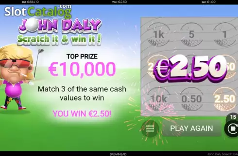 Скрин7. John Daly Scratch It and Win It! слот