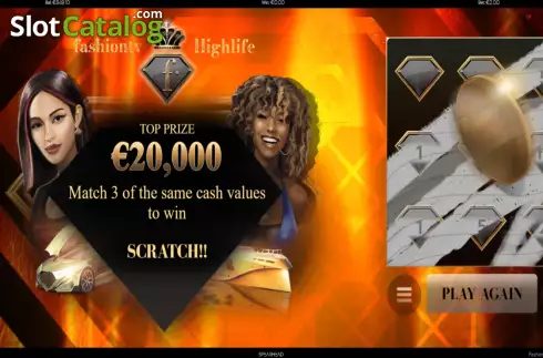 Скрин5. FashionTV Highlife Scratchcard слот