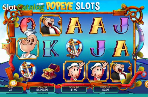 Скрин2. Popeye Slots слот