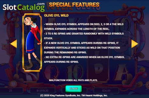 Скрин8. Popeye Slots слот