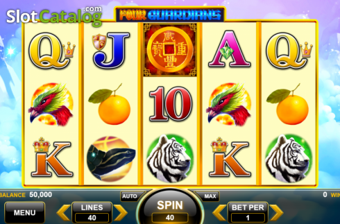Скрин2. Four Guardians (Spin Games) слот