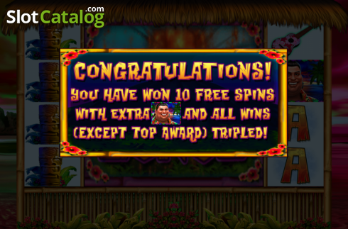 Скрин3. King of the Luau слот