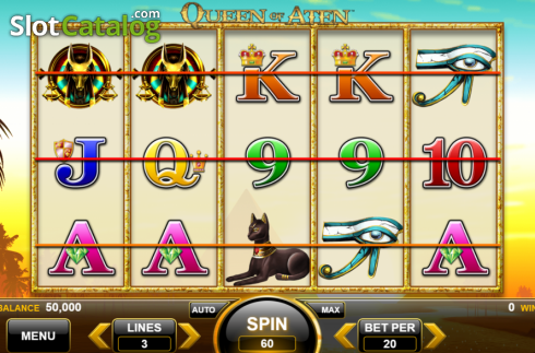 Скрин2. Queen of Aten слот