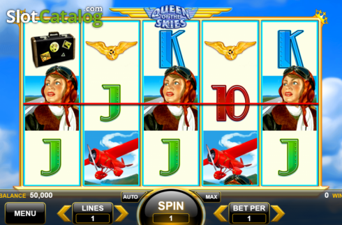 Скрин2. Queen of the Skies слот