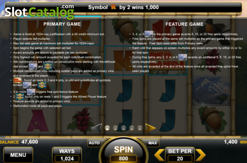 Скрин5. Red Panda (Spin Games) слот