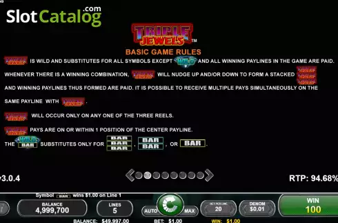 Скрин6. Triple Jewels (Spin Games) слот