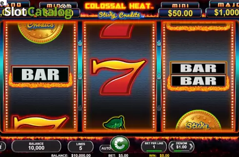 Скрин2. Colossal Heat Sticky Credits слот