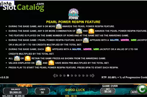 Скрин6. Pearl Power слот