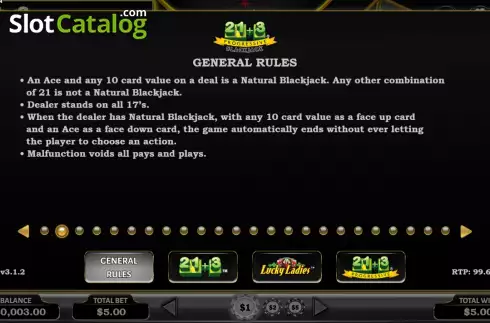 Скрин8. 21+3 Progressive Blackjack слот