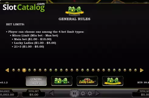 Скрин9. 21+3 Progressive Blackjack слот