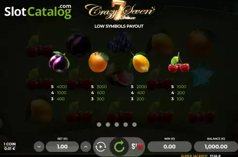 Скрин8. Crazy Seven 5 Deluxe слот