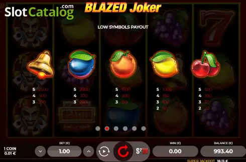 Скрин7. Blazed Joker слот