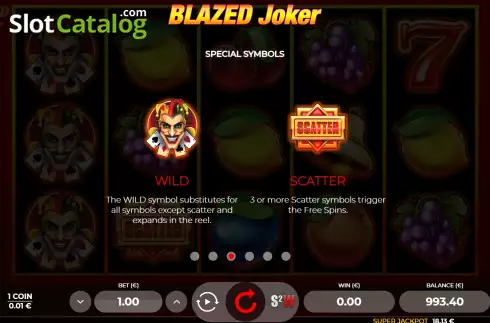 Скрин8. Blazed Joker слот