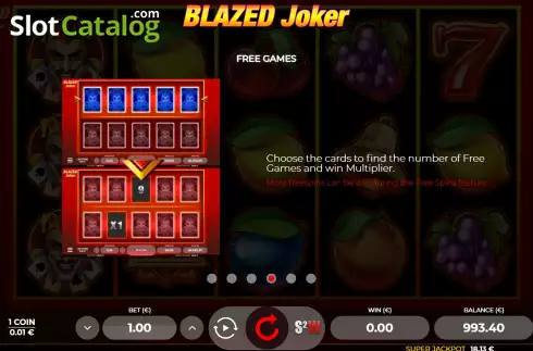 Скрин9. Blazed Joker слот