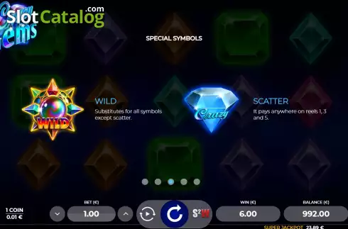 Скрин9. Crazy Gems (Spin2Win) слот