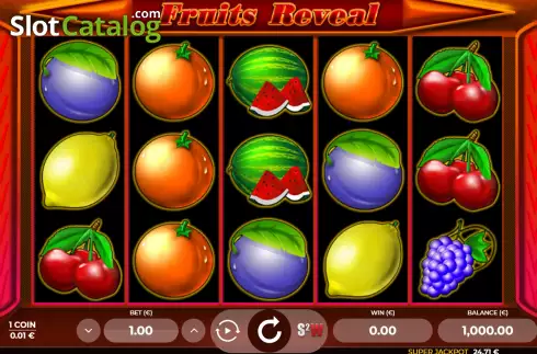 Скрин2. Fruits Reveal слот