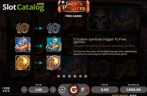 Скрин9. Jack's Pirates слот