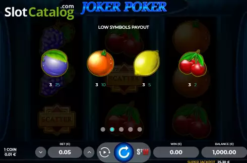 Скрин8. Joker Poker 3 слот