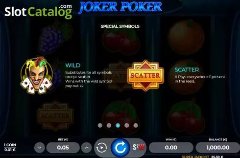 Скрин9. Joker Poker 3 слот