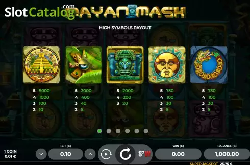Скрин9. Mayan Mask слот