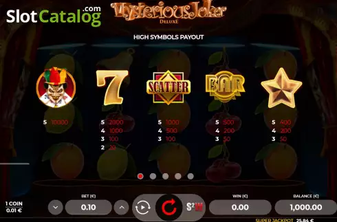 Скрин7. Mysterious Joker Deluxe слот