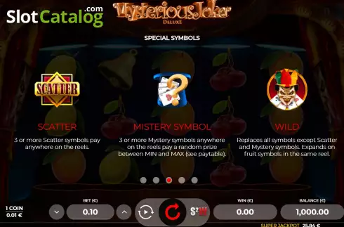 Скрин9. Mysterious Joker Deluxe слот