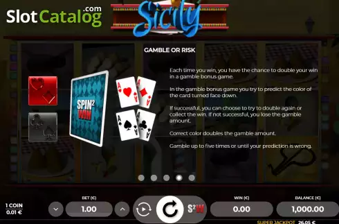 Скрин9. Sicily слот