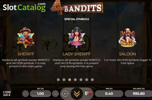 Скрин7. 4 Bandits слот