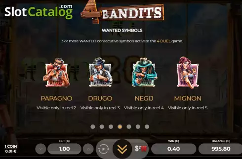Скрин8. 4 Bandits слот