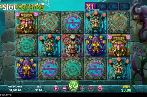Скрин2. Masks of Atlantis слот