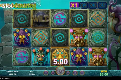 Скрин3. Masks of Atlantis слот