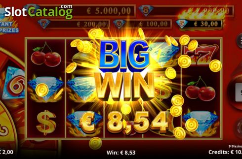 Скрин6. 9 Blazing Diamonds слот