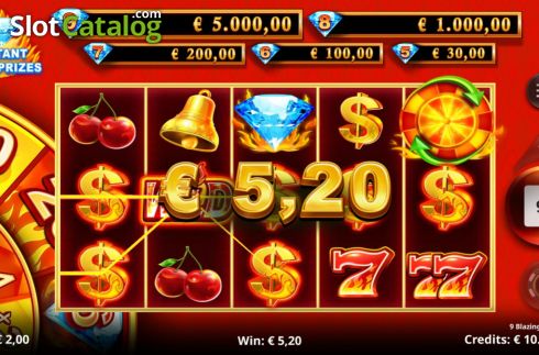 Скрин7. 9 Blazing Diamonds слот