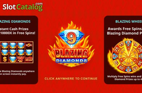 Скрин2. 9 Blazing Diamonds слот