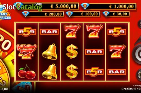 Скрин3. 9 Blazing Diamonds слот