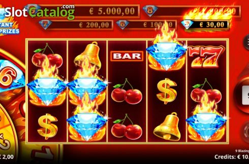 Скрин5. 9 Blazing Diamonds слот