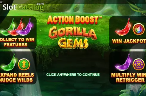 Скрин2. Action Boost Gorilla Gems слот