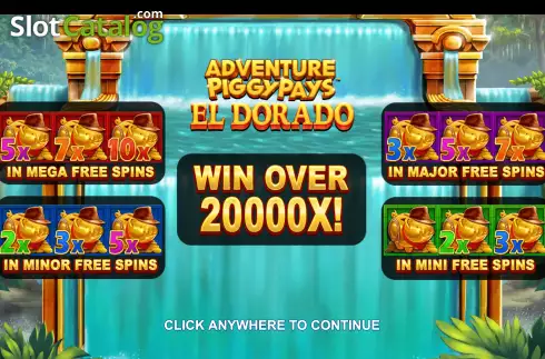 Скрин2. Adventure PIGGYPAYS El Dorado слот