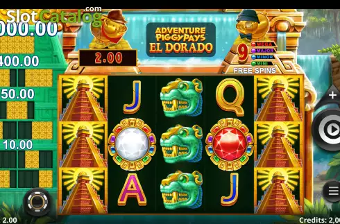 Скрин3. Adventure PIGGYPAYS El Dorado слот