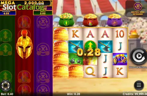 Скрин3. Action Boost SpinUP Gladiator слот