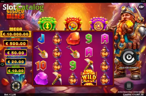 Скрин2. Action Boost Max Gilded Mines слот