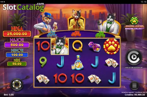 Скрин2. Amazing Legends Catalleros Part 2 слот